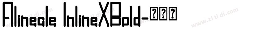 Alineale InlineXBold字体转换
